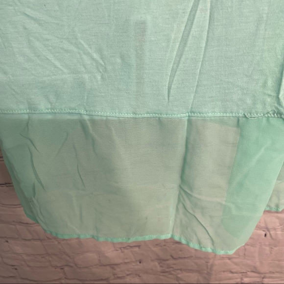 Seafoam Green Blouse Large - Picture 6 of 8